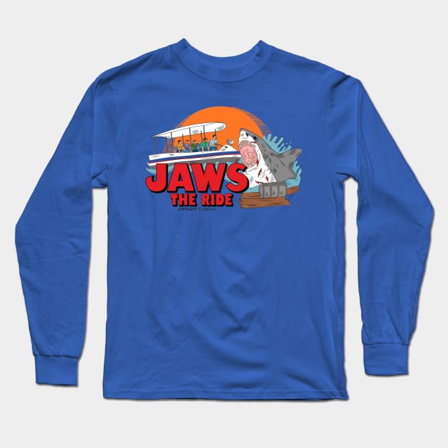 Jaws: The Ride Long Sleeve T-Shirt by DeepDiveThreads